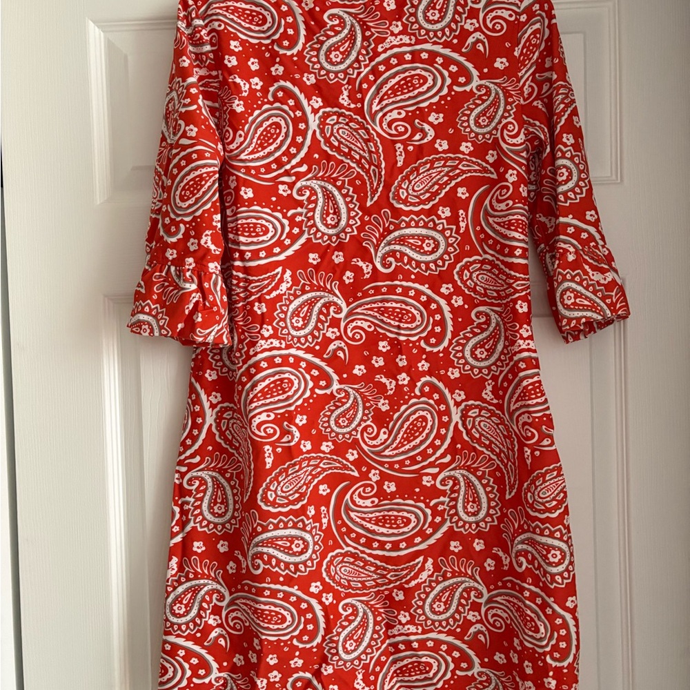 Red Paisley Women's Dress